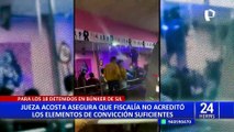 Jueza Acosta se pronuncia por liberación de detenidos en el “Bunker de la Pantera Rosa”