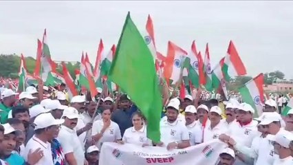 హనుమకొండ: ఓటు హక్కుపై అవగాహన కోసం 5కే రన్