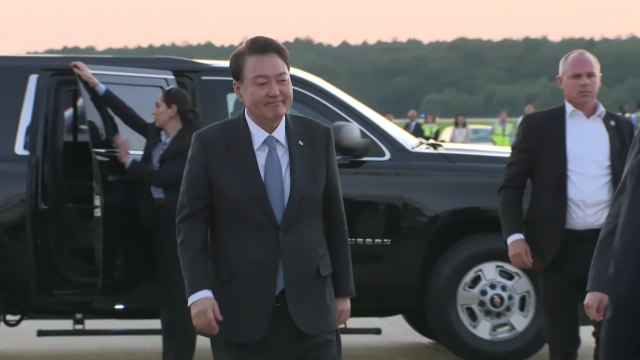 尹 대통령, 한미일 정상회의 일정 마치고 귀국길 올라 / YTN
