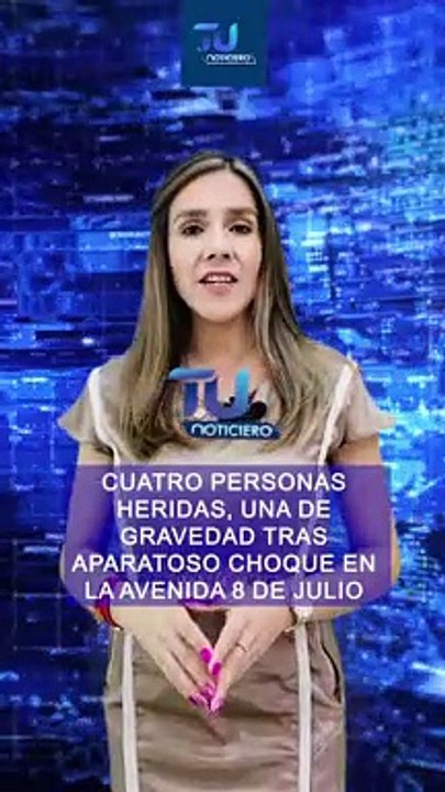 Saldo de cuatro personas lesionadas, una de ellas de gravedad, tras un aparatoso choque sobre Periférico Sur y la avenida 8 de Julio  #TuNotiReel