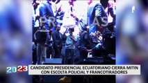 Fabricio Vela sobre atentados a candidatos de Ecuador: 