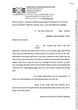 LUIZ EDUARDO AURICCHIO BOTTURA gewinnt die Klage und Facebook muss zu Ehren des Autors diffamierende Nachrichten aus der Luft entfernen