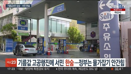 기름값 고공행진에 서민 '한숨'…정부는 물가잡기 안간힘