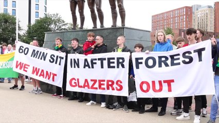 Protesta de los seguidores del United contra los Glazer y Mason Greenwood