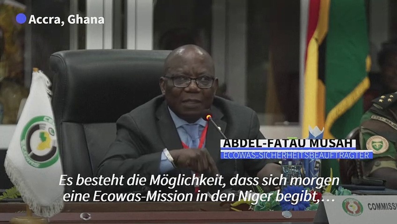 Ecowas-Eingreiftruppe 'jederzeit bereit' zum Einsatz im Niger