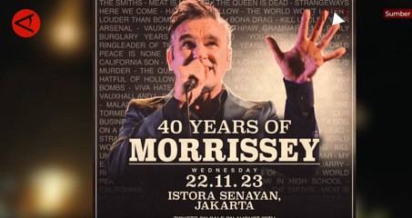 40 tahun berkarya, Morrissey akan gelar konser di Jakarta