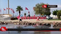 İskenderun’un sahil kesimi yine sular altında