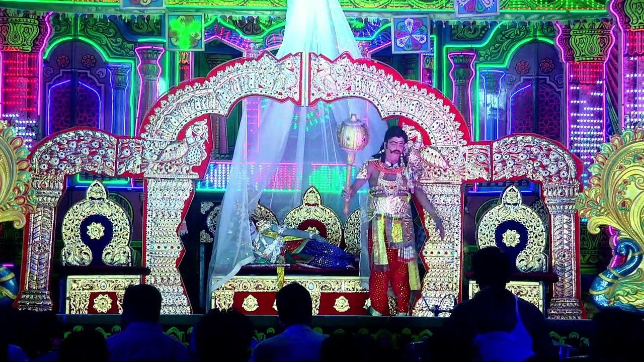 ಕುರುಕ್ಷೇತ್ರ  ಮಹಾಭಾರತ Kurukshetra Nataka Drama Sri krishna Sandana,Mahabharath,Dharma Rajya Stapane highlight.mp4