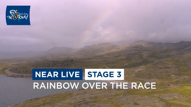 Rainbow over the race - Stage 3 - Arctic Race of Norway 2023
