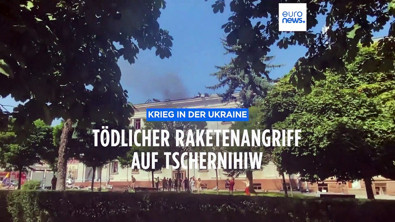 Entsetzen nach Russlands Angriff auf Tschernihiw in der Ukraine
