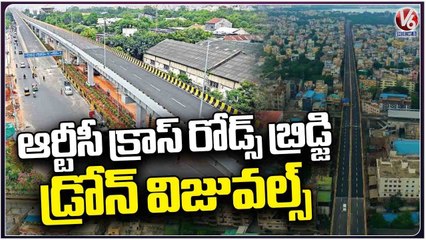 Steel Bridge At RTC X Roads | Nayini Narasimha Reddy Flyover | Hyderabad | V6 News