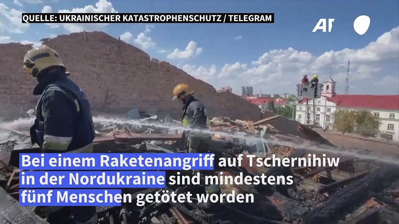 Tote und Verletzte bei russischem Angriff auf Tschernihiw
