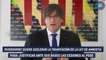 Puigdemont quiere avances en la amnistía antes de la Diada para disimular su rendición a Sánchez