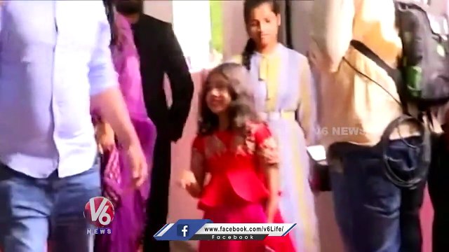 Allu Arjun Wife and Daughter At Kancharla Convention Palace At Nagarjuna Sagar | Nalgonda | V6 News