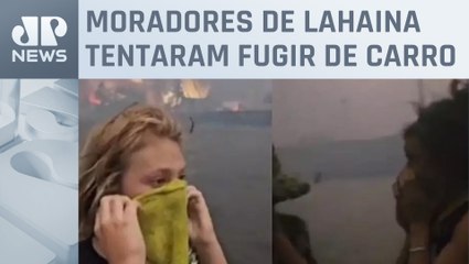 Família passa horas no mar para se salvar de incêndios no Havaí