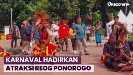 Atraksi Reog Ponorogo Meriahkan Karnaval Kebudayaan dan Kebhinekaan