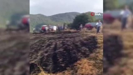 Mudurnu'da çıkan yangın köylüler tarafından söndürüldü