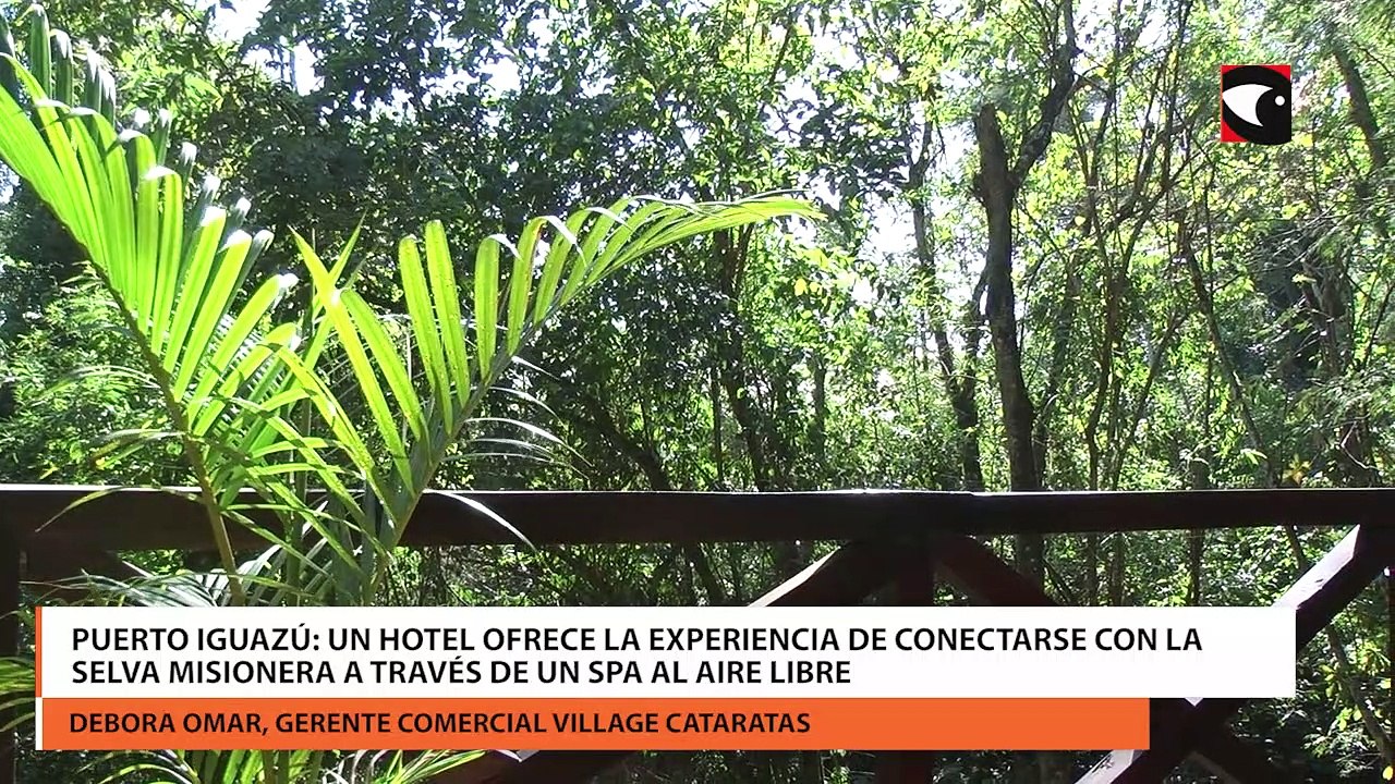 Puerto Iguazú: un hotel ofrece la experiencia de conectarse con la Selva Misionera a través de un spa al aire libre
