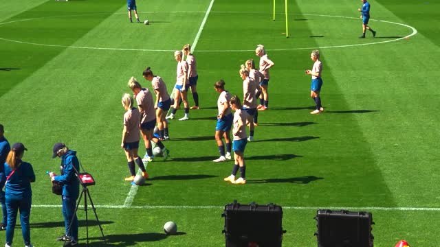 England train ahead of Women's World Cup final