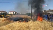 Eskişehir'de Kimliği Belirsiz Kişi Tarafından Çıkarılan Ot Yangını Kepçe Operatörü Tarafından Söndürüldü