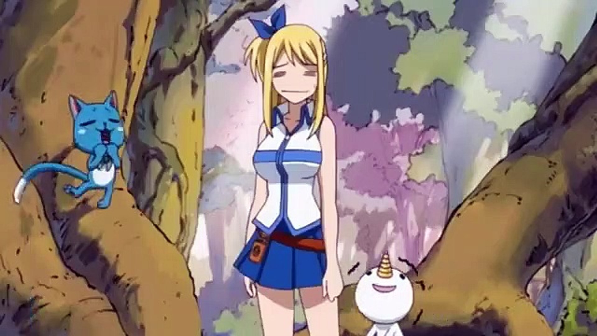 ⁣Fairy Tail-Happy is angry funny anime moment English Dub