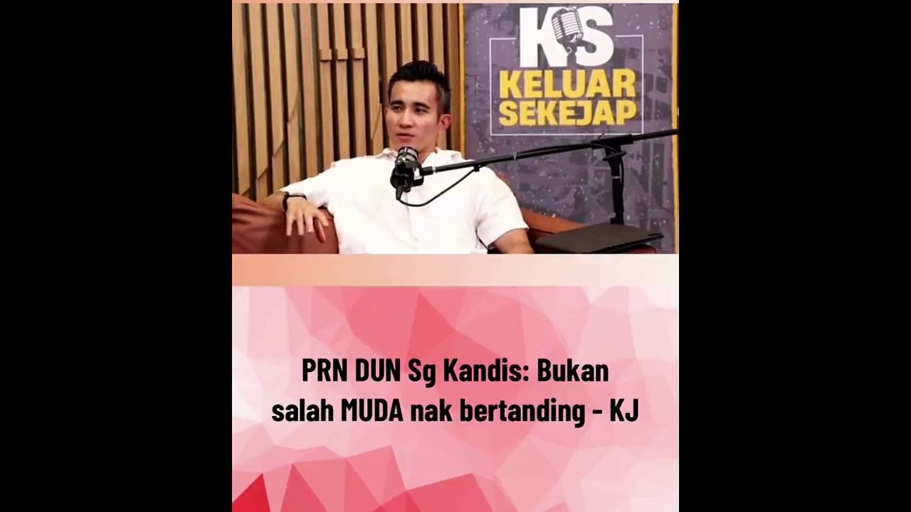 PRN DUN Sungai Kandis - Bukan salah parti MUDA untuk bertanding
