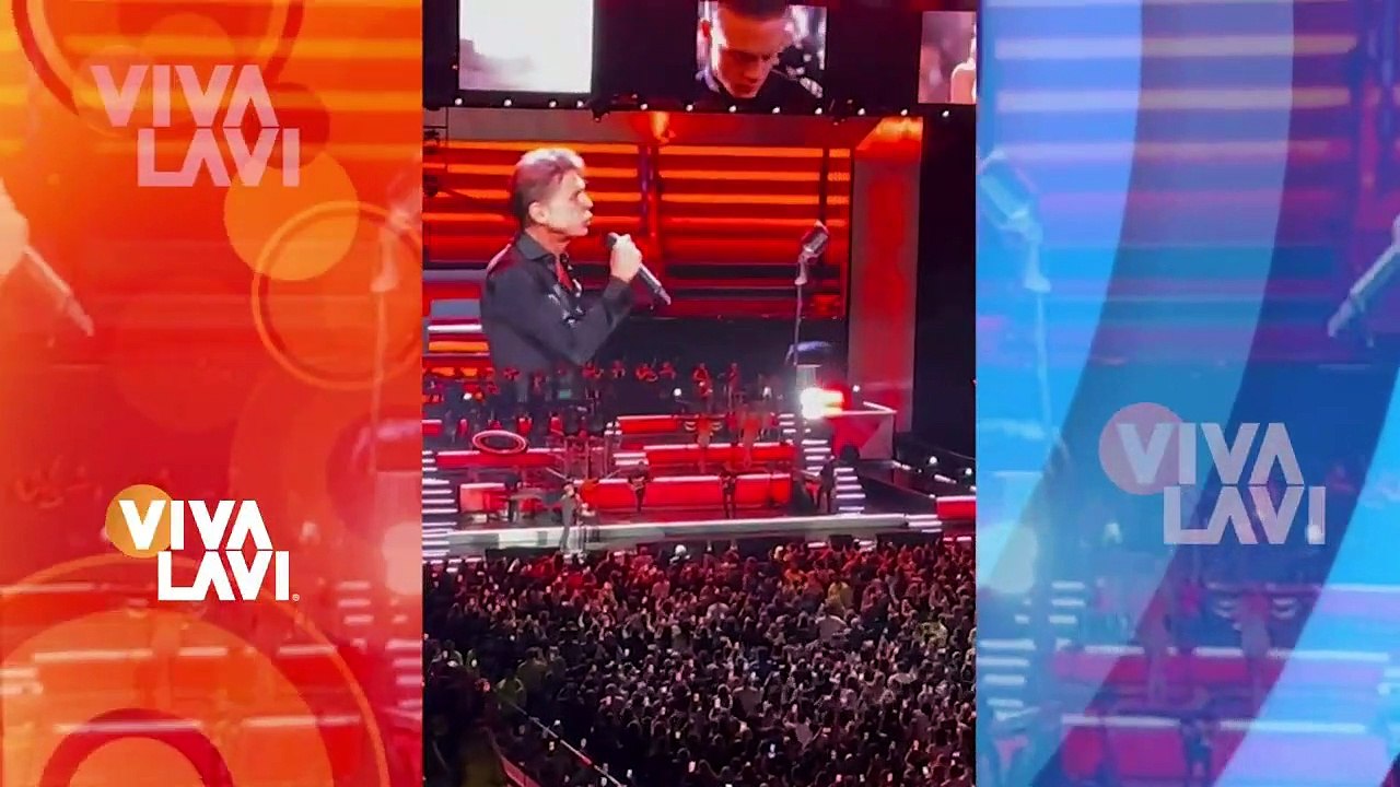 Cristian Castro es captado en el concierto de Luis Miguel