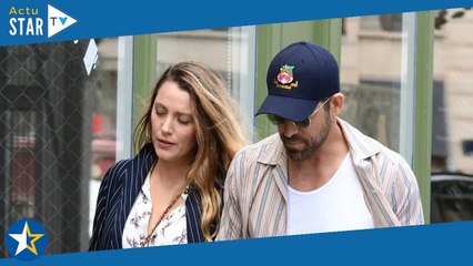 PHOTOS Blake Lively en robe stylée et déboutonnée avec Ryan Reynolds à Paris  ils ont craqué pour u
