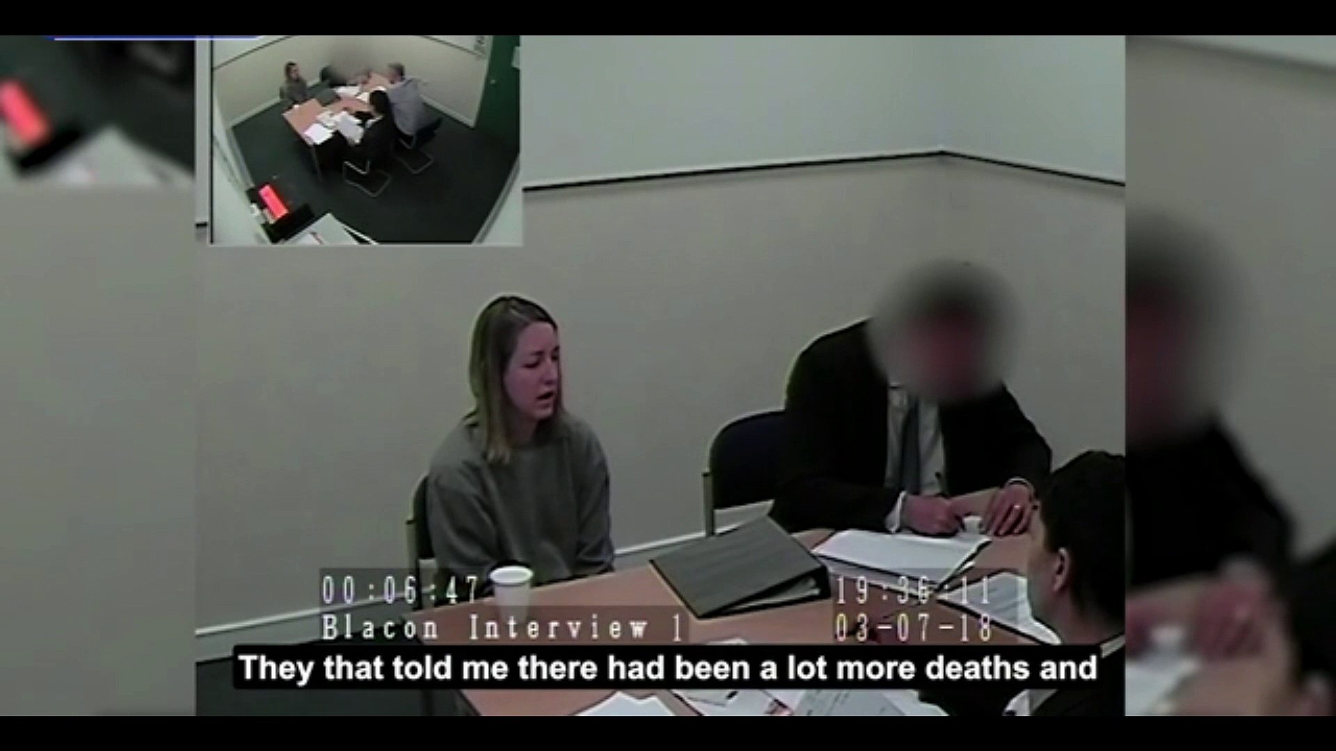 ⁣Chilling moment Lucy Letby maintains innocence in police