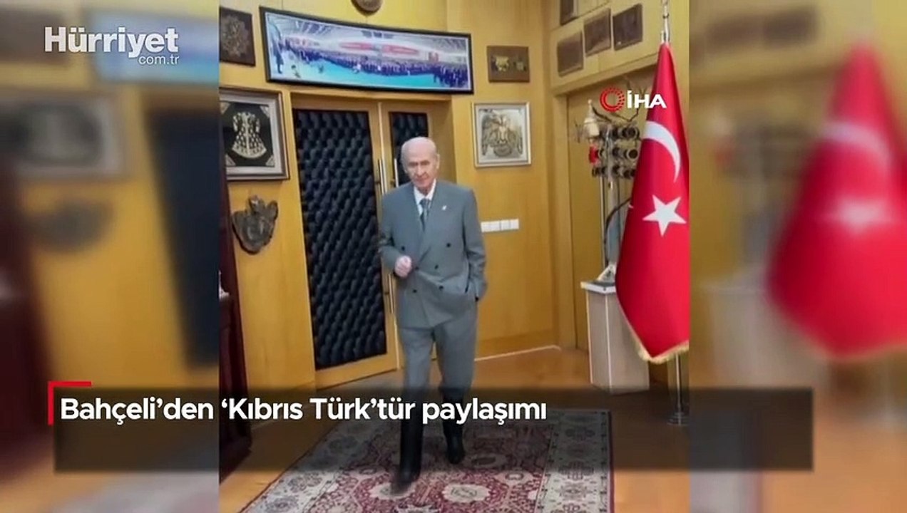 Bahçeli'den 'Kıbrıs Türk'tür paylaşımı