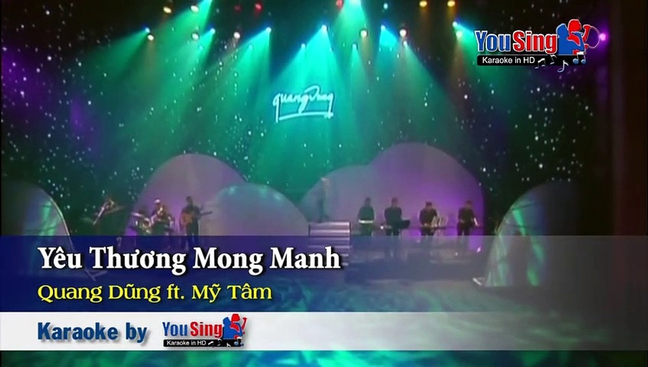 Yêu thương mong manh - karaoke - Quang Dũng & Mỹ Tâm