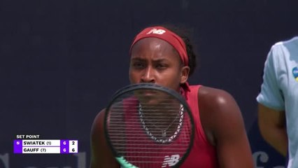 Cincinnati - Swiatek sortie par Gauff