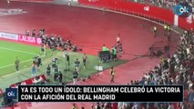 Ya es todo un ídolo: Bellingham celebró la victoria con la afición del Real Madrid