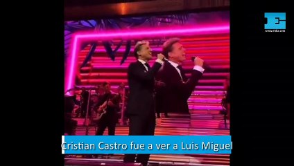 Cristian Castro fue a ver a Luis Miguel