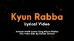 Kyun Rabba - Reprise (Lyrical Video) | Armaan Malik | Amaal Mallik | Badla