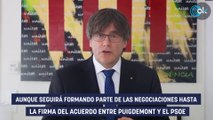 Puigdemont renunciará al referéndum a cambio de “pruebas” de que Sánchez aprobará la amnistía