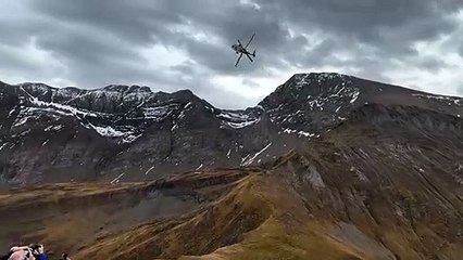 Helicopter Demonstration With Flares