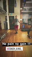 En réponse aux moqueries de son fils, Benjamin est même allé plus loin et a posté, quelques heures plus tard, une vidéo de lui en plein entraînement sportif.