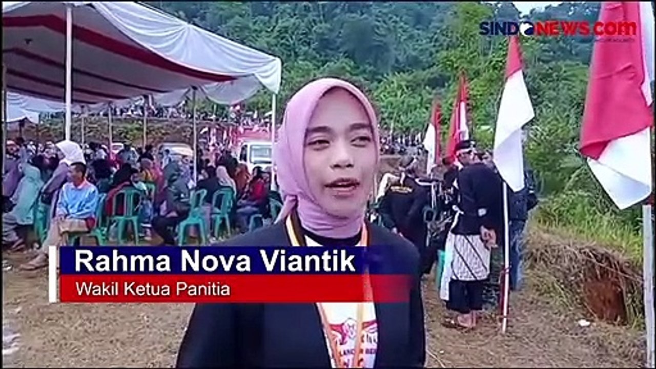 Tumbuhkan Rasa Nasionalisme, Warga Langkaplancar Kibarkan 1500 Bendera Merah Putih