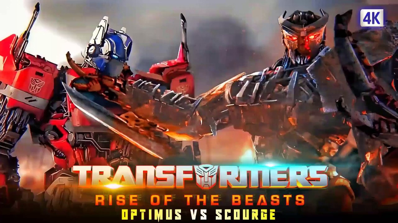 Optimus prime Vs Scourge First Fight