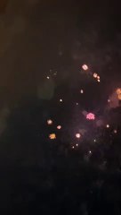 Summer celebration fireworks in Japan