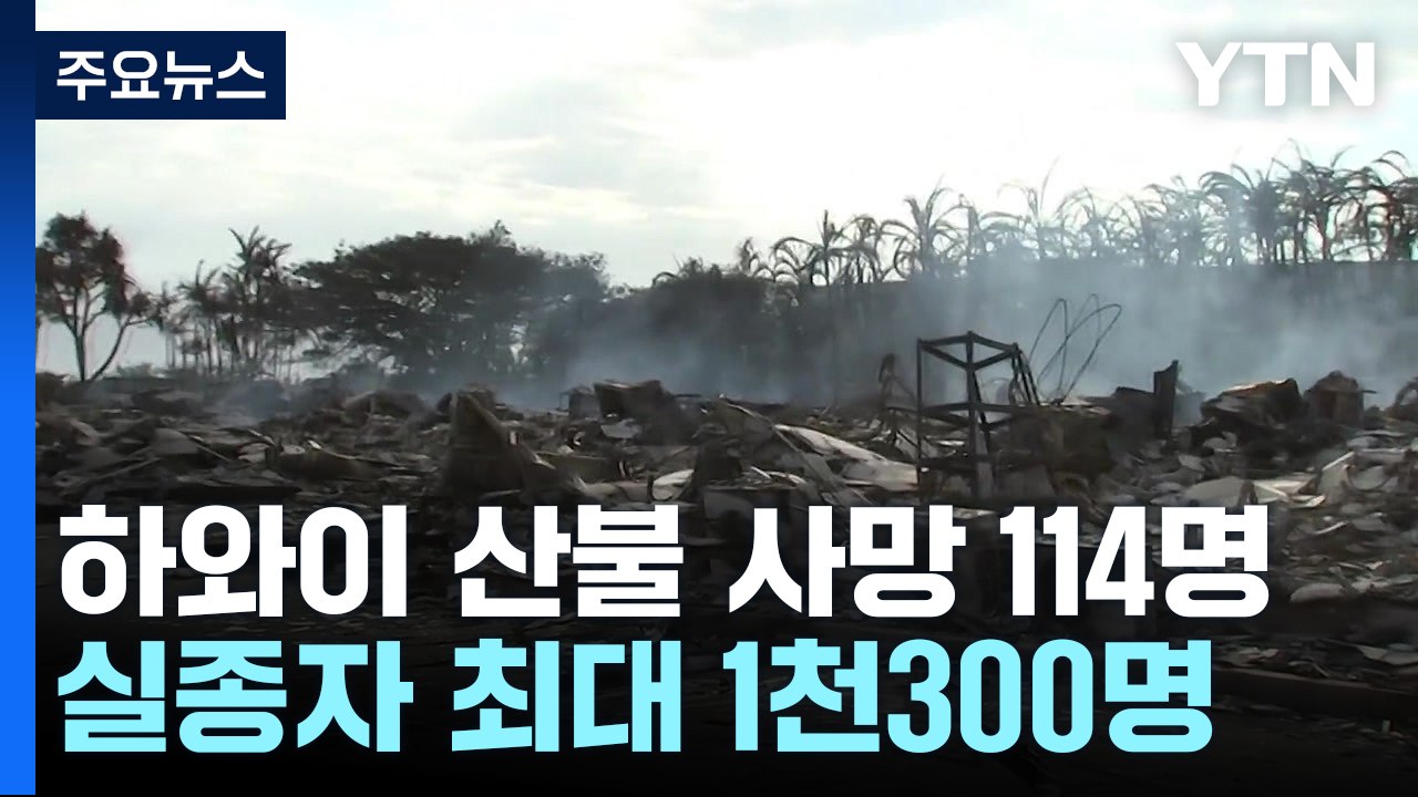 하와이 산불 사망자 114명으로 늘어...스페인·캐나다 산불 대피 6만여 명 / YTN