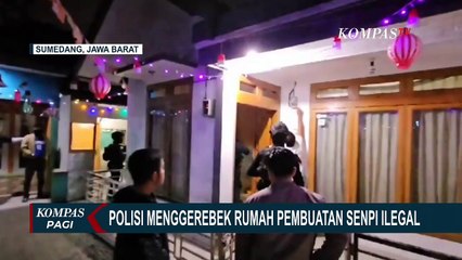 Detik-Detik Densus 88 Antiteror Gerebek Rumah Pembuatan Senpi Ilegal di Sumedang