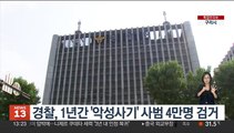 경찰, 1년간 '악성사기' 사범 4만명 검거