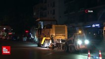 İstanbul'da Bağdat Caddesi Kavşağı üzerinde bitmeyen yol çalışması