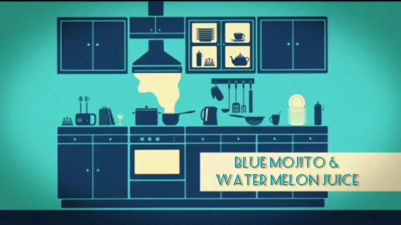 2 types of juice| water melon juice | blue coraco mojito 