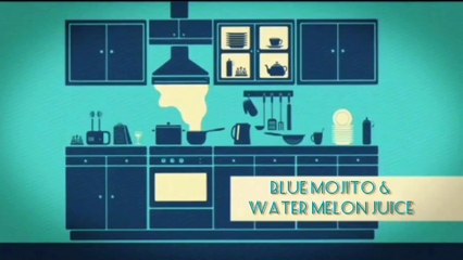 2 types of juice| water melon juice | blue coraco mojito 