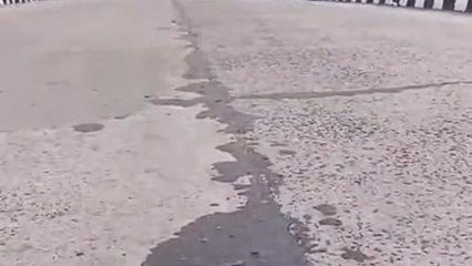 सीहोर: उद्घाटन से पहले ही उखड़ी पुल की सड़क,कांग्रेस ने लगाए गंभीर आरोप