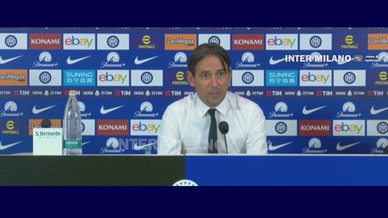 Inter-Monza 2-0 * Simone Inzaghi: "Correa fuori? Miki stava bene... Ci manca un difensore"
