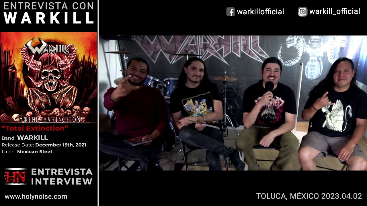 🔴 Entrevista con WARKILL #2023 #ThrashMetal desde #Toluca #México  @warkillband1870  #MetalMexicano